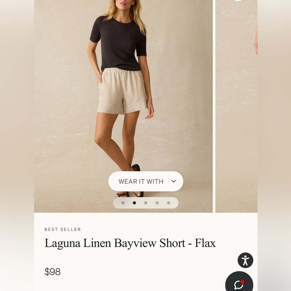 Lounge Linen Relaxed Shorts - Beige